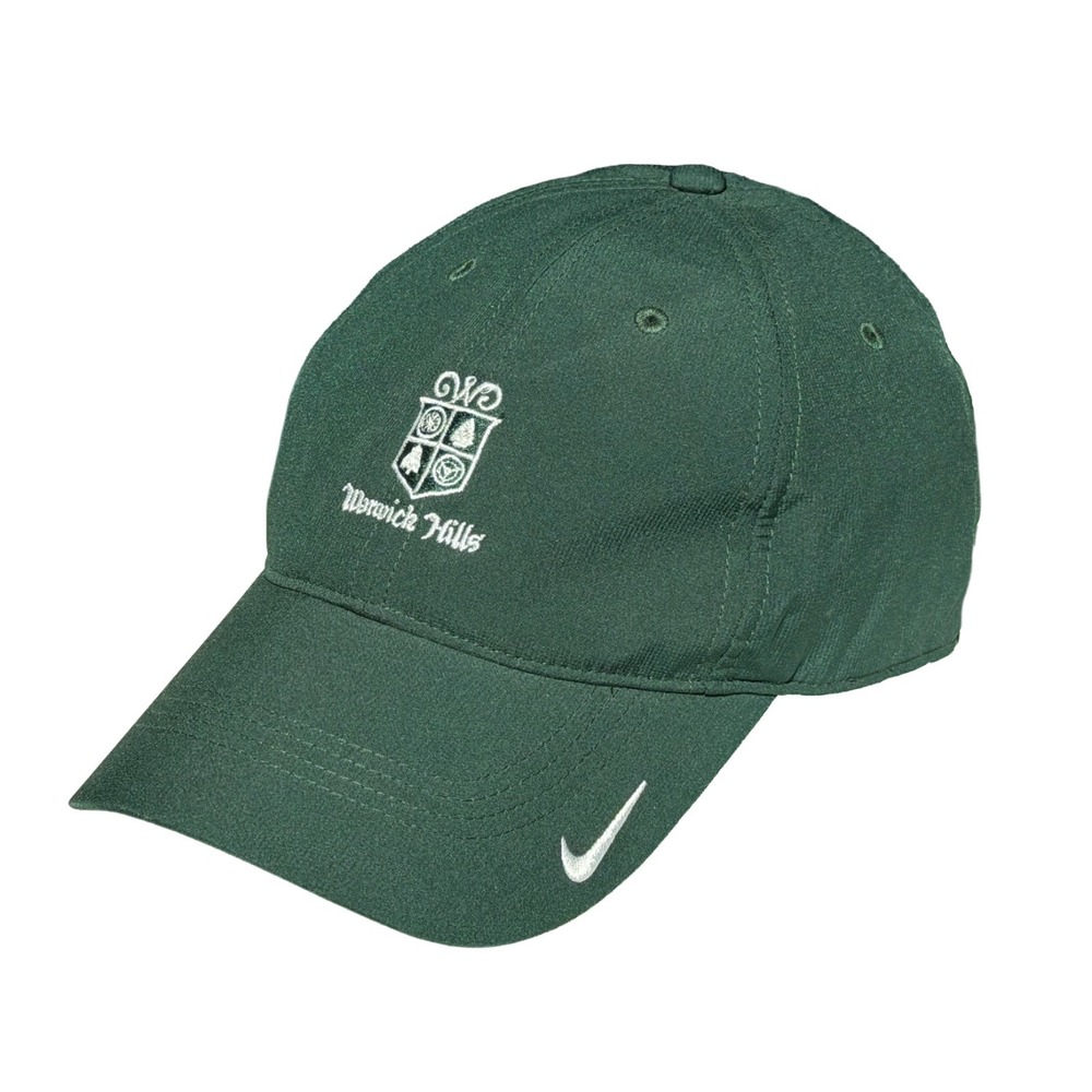 Nike Warwick Hills Golf Hat Dark Green Embroidered Nike Heritage 86 Adjustable